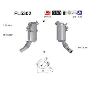 Compre Filtro de partículas de AS online para 5 Sedan (G30, F90) a preços moderados