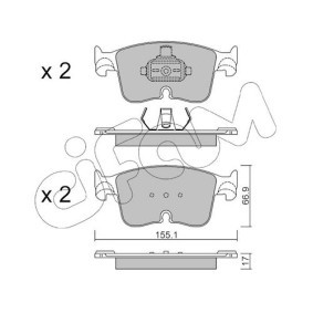VOLKSWAGEN Bremsbeläge von CIFAM