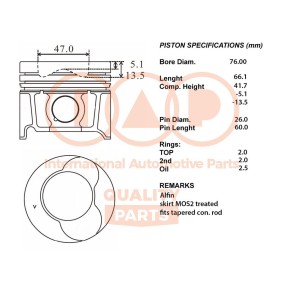 Kolben 100-29052 von IAP QUALITY PARTS günstig für 408,35 € online kaufen