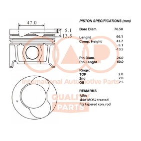 Kolben 100-29053 von IAP QUALITY PARTS günstig für 408,35 € online kaufen
