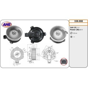 Innenraumgebläse 338.008 JAGUAR von AHE