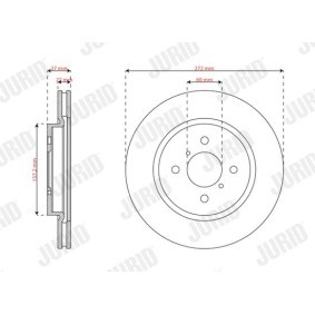 Bremsscheibe 563816JC von JURID günstig für 31,57 € online kaufen
