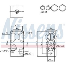 Compre Válvula de expansão do ar condicionado de NISSENS online para XC90 II (256) a preços moderados