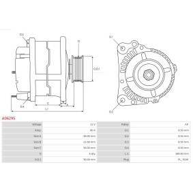 Lichtmaschine A0629S von AS-PL günstig für 135,75 € online kaufen