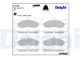 Compre Pastilhas de travão de DELPHI online para Grand Cherokee V (WL) a preços moderados