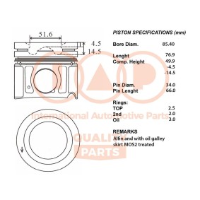 Kolben 100-07008 von IAP QUALITY PARTS günstig für 692,62 € online kaufen