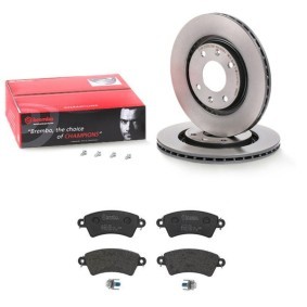 Bremsscheiben und -beläge BRB3405N0137 von BREMBO günstig für 94,98 € online kaufen