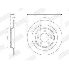 Bremsscheibe für HYUNDAI von JURID