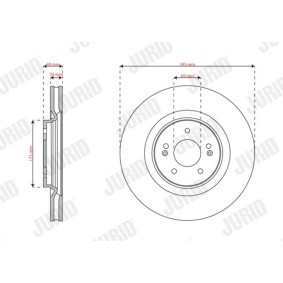 Bremsscheibe 563858JC-1 von JURID günstig für 64,63 € online kaufen