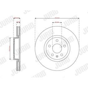 Bremsscheibe 563862JC von JURID günstig für 83,36 € online kaufen