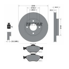 Bremsscheiben und -beläge TXR3405N0011 von TEXTAR günstig für 95,58 € online kaufen