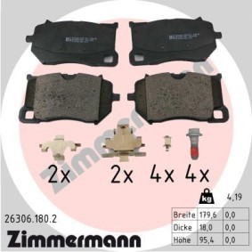 Compre Pastilhas de travão da ZIMMERMANN 26306.180.2 a um preço baixo por 118,63 €