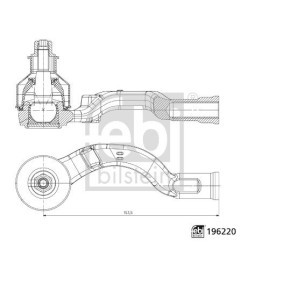 Comprar Rótula de dirección de FEBI BILSTEIN 196220 a bajo precio de 19,36 €