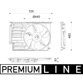 Køb Køleventilator af MAHLE ORIGINAL CFF 665 000P til den lave pris 3181,42 DKK