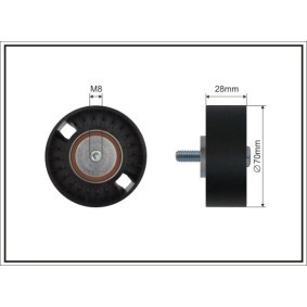 Compre Polia de desvio / de guia, correia trapezoidal estriada de CAFFARO online para TRANSIT TOURNEO a preços moderados