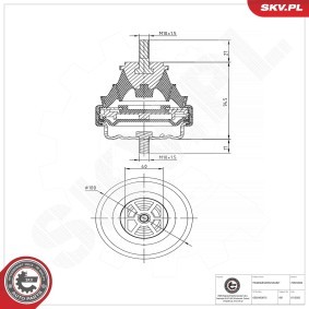 Getriebelager des Herstellers ESEN SKV - Originalware Artikelnummer: 75SKV820