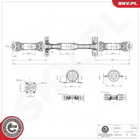Antriebswelle des Herstellers ESEN SKV - Originalware Artikelnummer: 76SKV095