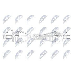 Compre Veio de transmissão de NTY online para Range Rover III (L322) a preços moderados