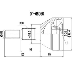 Gelenksatz, Antriebswelle 77-OP-920 von PROCARO günstig für 44,76 € online kaufen