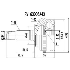 Acquista Kit giunti semiasse da PROCARO 77-RV-100 a buon mercato per soli 43,11 €
