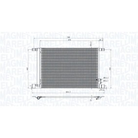 Osta Lauhdutin, ilmastointilaite MAGNETI MARELLI:llä 350203010600 edullisesti hintaan 114,08 €