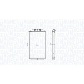Compre Permutador de calor, aquecimento do habitáculo da MAGNETI MARELLI 350218522000 a um preço baixo por 52,13 €