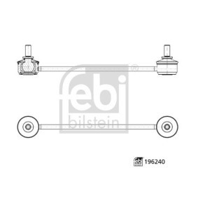Osta Tanko, kallistuksenvaimennin FEBI BILSTEIN:llä 196240 edullisesti hintaan 20,99 €
