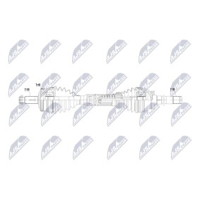 Compre Veio de transmissão de NTY online para Range Rover III (L322) a preços moderados