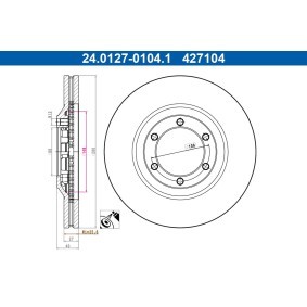 Bremsscheibe für ISUZU von ATE