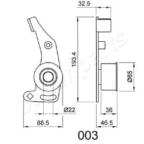 Bowdenzug des Herstellers JAPANPARTS - Originalware Artikelnummer: BCA-201