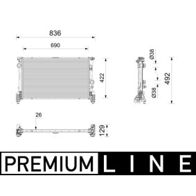 Achetez des Radiateur de chez MAHLE ORIGINAL en ligne pour Sprinter 3-t Van (910) à prix modérés
