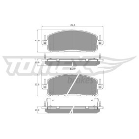 Bremsbeläge TX 61-04 von TOMEX brakes günstig für 58,39 € online kaufen