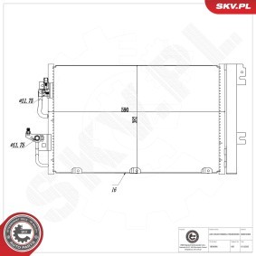 Klimakondensator 86SKV003 von ESEN SKV günstig für 91,49 € online kaufen