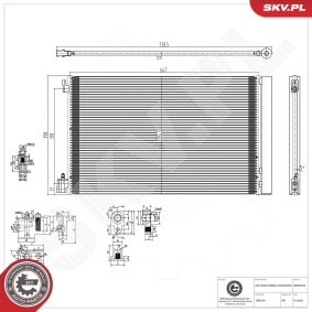 Klimakondensator 86SKV022 von ESEN SKV günstig für 93,96 € online kaufen