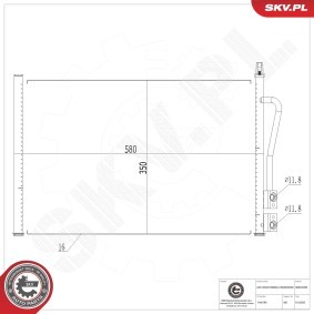 Klimakondensator 86SKV035 von ESEN SKV günstig für 77,83 € online kaufen
