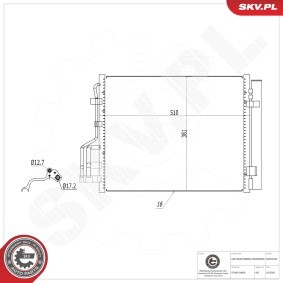 Klimakondensator 86SKV043 von ESEN SKV günstig für 61,48 € online kaufen