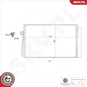 Klimakondensator 86SKV047 von ESEN SKV günstig für 105,55 € online kaufen