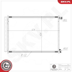 Klimakondensator 86SKV116 von ESEN SKV günstig für 69,54 € online kaufen