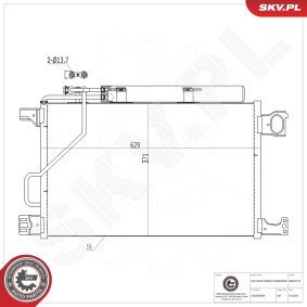 Klimakondensator 86SKV147 von ESEN SKV günstig für 71,74 € online kaufen