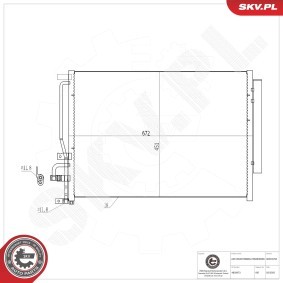 Klimakondensator 86SKV250 von ESEN SKV günstig für 101,95 € online kaufen