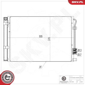 Klimakondensator 86SKV266 von ESEN SKV günstig für 75,65 € online kaufen