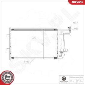 Klimakondensator 86SKV297 von ESEN SKV günstig für 106,21 € online kaufen