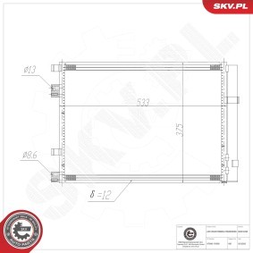 Klimakondensator 86SKV298 von ESEN SKV günstig für 62,11 € online kaufen