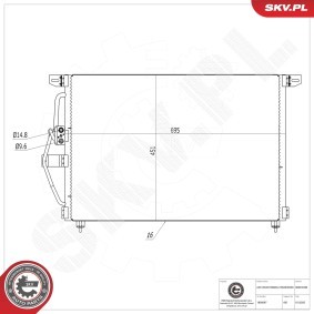 Klimakondensator 86SKV338 von ESEN SKV günstig für 66,46 € online kaufen