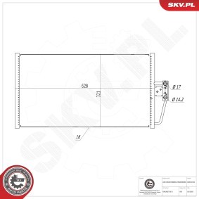 Klimakondensator 86SKV342 von ESEN SKV günstig für 62,97 € online kaufen
