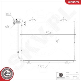 Klimakondensator 86SKV396 von ESEN SKV günstig für 94,23 € online kaufen