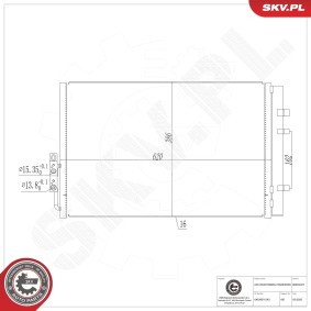 Compre Condensador, ar condicionado da ESEN SKV 86SKV427 a um preço baixo por 105,65 €