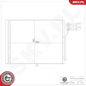 Klimakondensator 86SKV439 von ESEN SKV günstig für 76,57 € online kaufen
