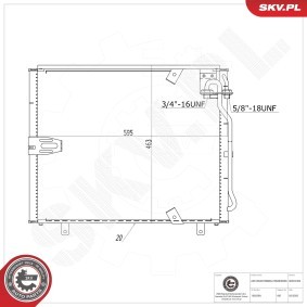 Klimakondensator 86SKV469 von ESEN SKV günstig für 100,01 € online kaufen