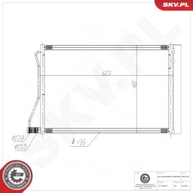 Klimakondensator 86SKV518 von ESEN SKV günstig für 102,03 € online kaufen
